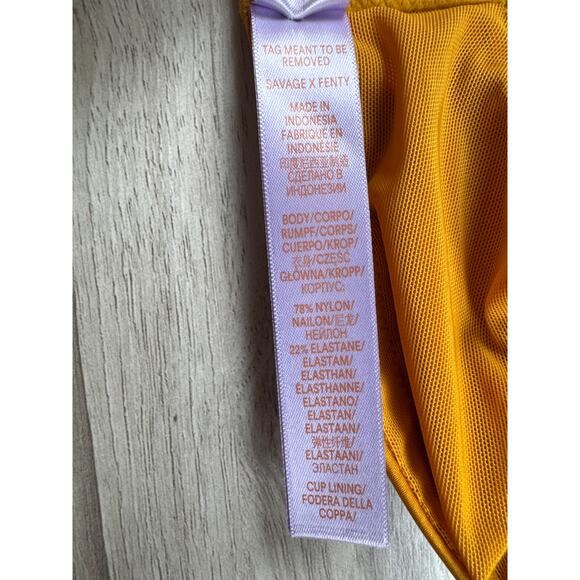 Savage X Fenty Microfiber Logo-Trim T-Shirt Bra, Golden Era, Size 40D, NWT - Picture 10 of 12